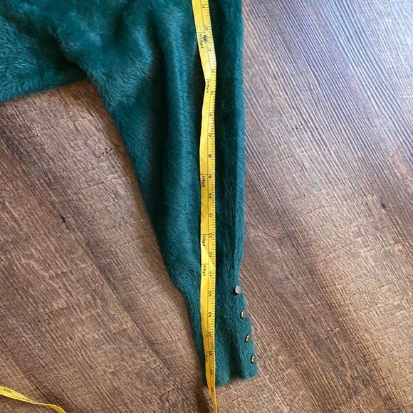 BAILEY 44 Gorgeous Green mock Neck Sweater cropped soft Luxurious Texture sz XS - Picture 15 of 16